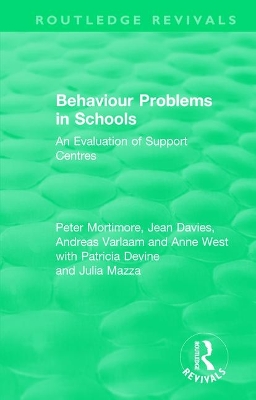 Behaviour Problems in Schools: An Evaluation of Support Centres book