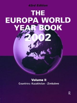 Europa World Year Bk 2002 V2 book