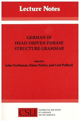 German in Head-driven Phrase Structure Grammar by Carl Pollard