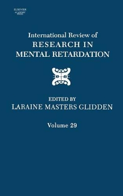 International Review of Research in Mental Retardation book