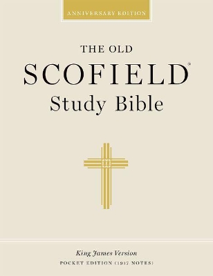 The Old Scofield® Study Bible, KJV, Pocket Edition, Basketweave Black/Burgundy book