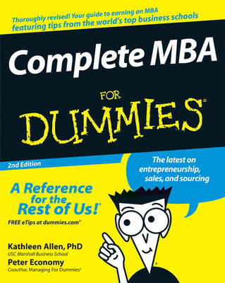 Complete MBA for Dummies, Second Edition book