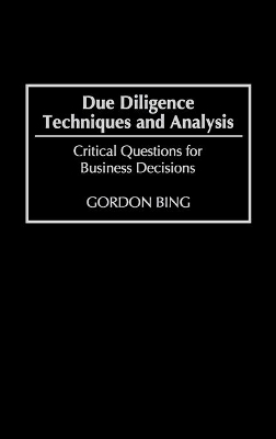Due Diligence Techniques and Analysis book