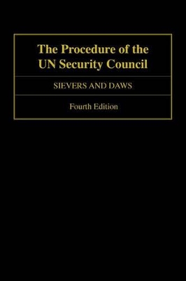 The Procedure of the UN Security Council book
