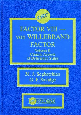 Factor VIII - von Willebrand Factor book