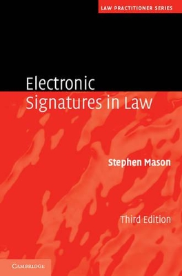 Electronic Signatures in Law book