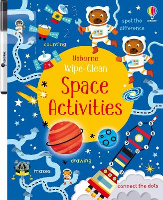 Wipe-Clean Space Activities book