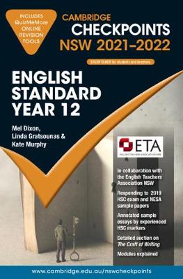 Cambridge Checkpoints NSW English Standard Year 12 2021-2022 book