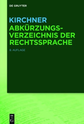 Kirchner - Abkürzungsverzeichnis der Rechtssprache book