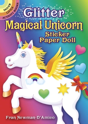 Glitter Magical Unicorn Sticker Paper Doll book