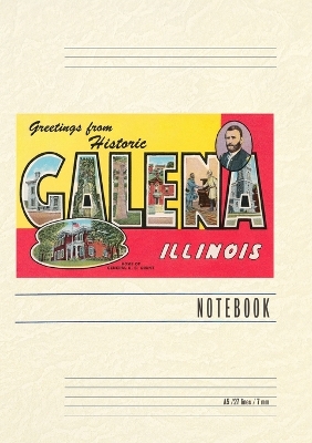 Vintage Lined Notebook Greetings from Galena, Illinois book