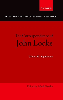John Locke: Correspondence: Volume IX, Supplement book