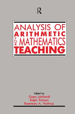Analysis of Arithmetic for Mathematics Teaching book