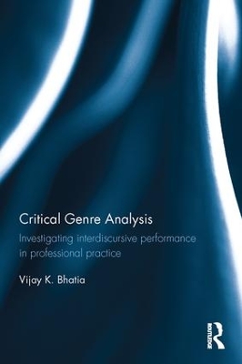 Critical Genre Analysis book