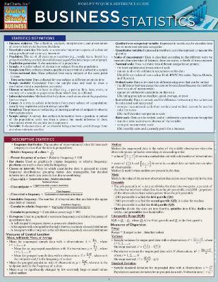 Business Statistics book