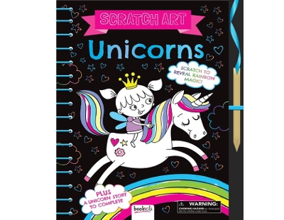 Unicorns: Scratch Art book