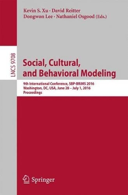 Social, Cultural, and Behavioral Modeling book