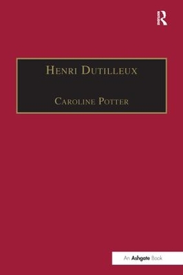 Henri Dutilleux book