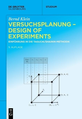 Versuchsplanung - Design of Experiments: Einführung in Die Taguchi Und Shainin - Methodik book