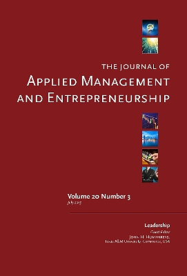 The Journal of Applied Management and Entrepreneurship Vol. 20 Issue 3: A Special Issue on Leadership book