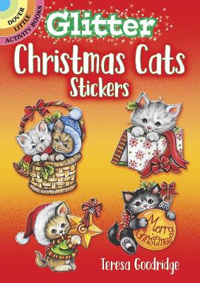 Glitter Christmas Cats Stickers book