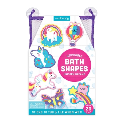 Unicorn Dreams Stickable Foam Bath Shapes book