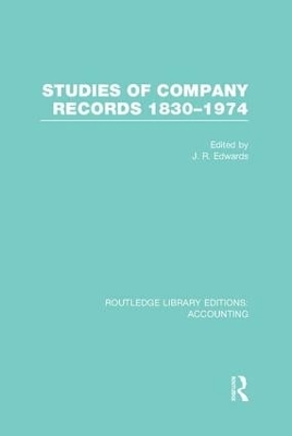 Studies of Company Records by J. Edwards