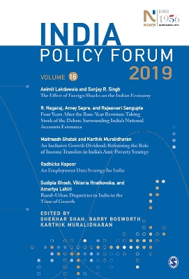 India Policy Forum 2019: Volume 16 book