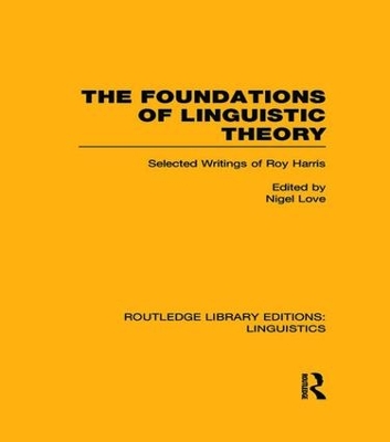 Foundations of Linguistic Theory book