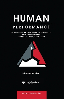 Personality and the Prediction of Job Performance by Walter C. Borman