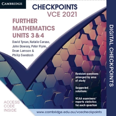 Cambridge Checkpoints VCE Further Mathematics Units 3&4 2021 Digital Card by David Tynan