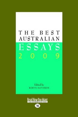 Best Australian Essays 2009 book