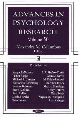 Advances in Psychology Research by Alexandra M. Columbus