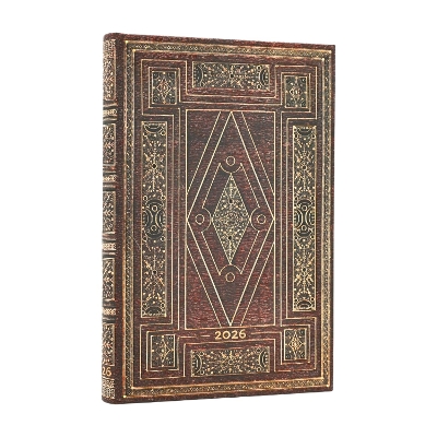 2026 First Folio (Shakespeare’s Library) Mini 12-month Horizontal Hardcover Flexi Dayplanner 2026 (Elastic Band Closure) book