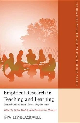 Empirical Research in Teaching and Learning: Contributions from Social Psychology by Debra Mashek