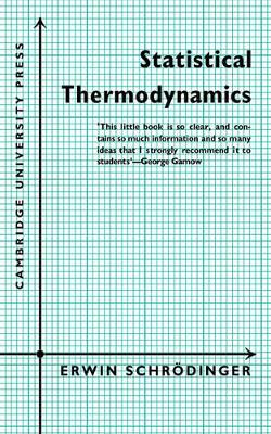 Statistical Thermodynamics by Erwin Schrodinger