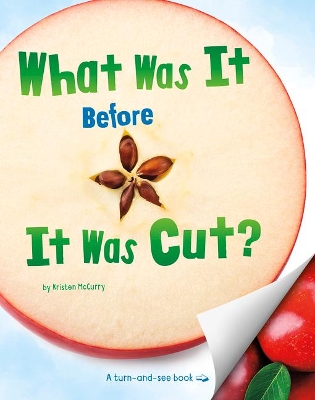 What Was It Before It Was Cut? book