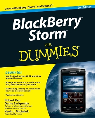 BlackBerry Storm For Dummies book