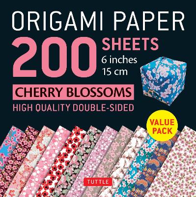 Origami Paper 200 sheets Cherry Blossoms 6 inch (15 cm): High-Quality Origami Sheets Printed with 12 Different Colors: Instructions for 8 Projects Included book