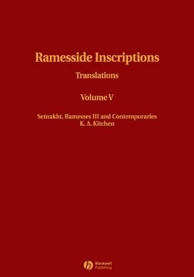 Ramesside Inscriptions book