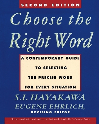 Choose The Right Word book