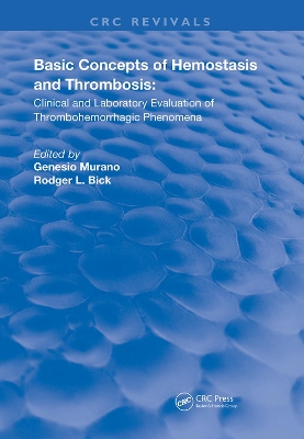 Basic Concepts Of Hemostasis book