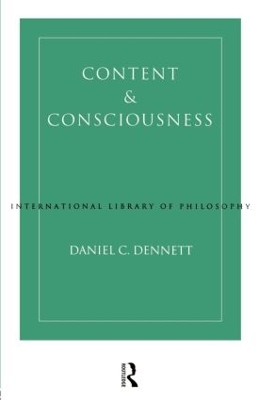 Content and Consciousness by Daniel C. Dennett