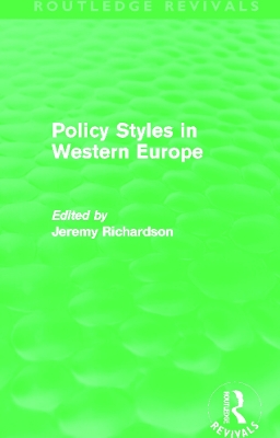 Policy Styles in Western Europe book