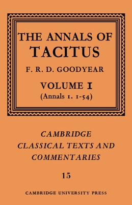 The Annals of Tacitus: Volume 1, Annals 1.1-54 book
