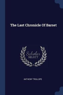 Last Chronicle of Barset book