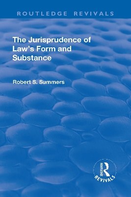 Jurisprudence of Law's Form and Substance book