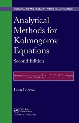 Analytical Methods for Kolmogorov Equations, Second Edition book