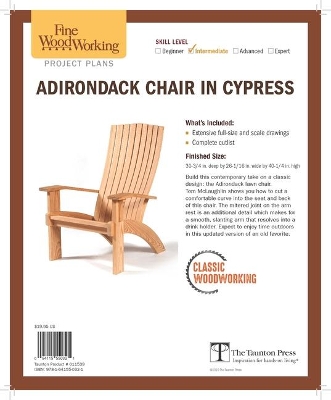 Fine Woodworking's Adirondack Chair in Cypress book