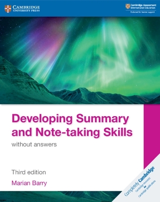 Developing Summary and Note-taking Skills without answers by Marian Barry